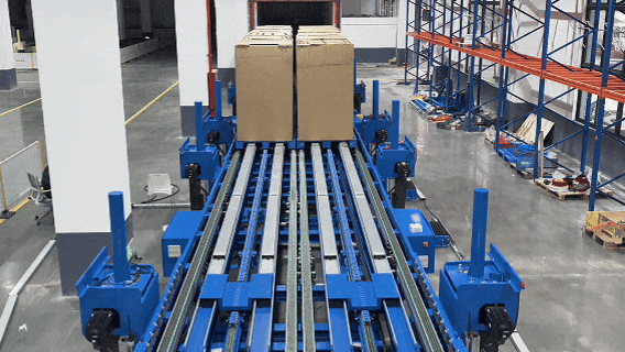 Engoal Pallsol automated pallet loading and unloading system